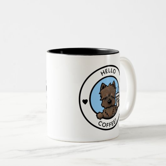 KiniArt Cairn Terrier Coffee Mok (Voorkant rechts)