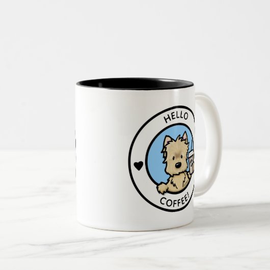 KiniArt Cairn Terrier Coffee Mok (Voorkant rechts)