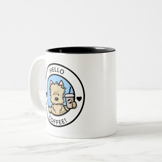 KiniArt Cairn Terrier Coffee Mok (Voorkant links)