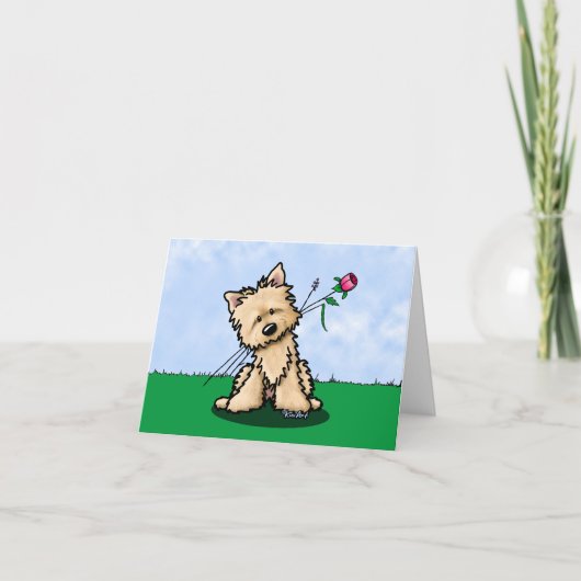 KiniArt Cairn Terrier Hartelijk dank Bedankkaart (Voorkant)