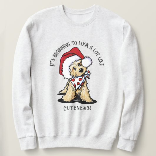 KiniArt Cairn Terrier Kerst T-shirt (Design voorkant)