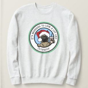 KiniArt Cairn Terrier Koffie Kerstmis Trui
