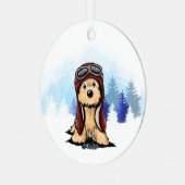 KiniArt Cairn Terrier Metalen Ornament (Voorkant links)
