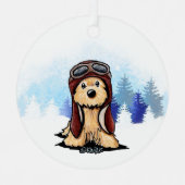 KiniArt Cairn Terrier Metalen Ornament (Voorkant)
