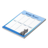 KiniArt Cairn Terrier Weekly Planner-laptop Notitieblok (Linkerzijde)