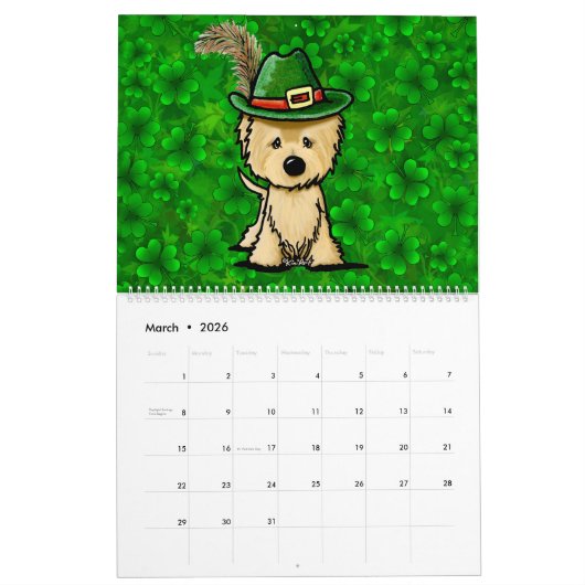 KiniArt Cairn Terriers Agenda Kalender (Mar 2026)