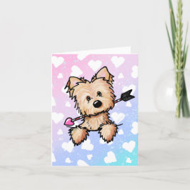 KiniArt Cairn Valentijnsdag Kaart