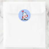 KiniArt Canadian Westie Ronde Sticker (Tas)