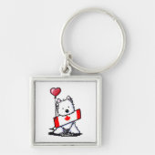 KiniArt Canadian Westie Sleutelhanger (Voorkant)