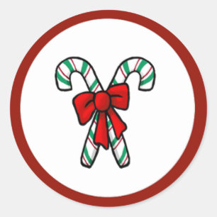 KiniArt Candy Canes Stickers