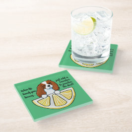 KiniArt Cavalier Life Lemons Glass Onderzetter