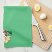 KiniArt Cavalier Life Lemons Kitchen Towel Theedoek (Quarter Fold)