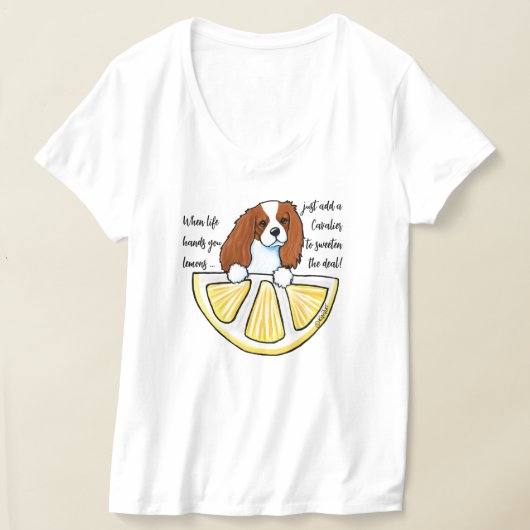 KiniArt Cavalier Life Lemons T-Shirt (Laagn)