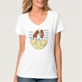 KiniArt Cavalier Life Lemons T-Shirt (Voorkant)