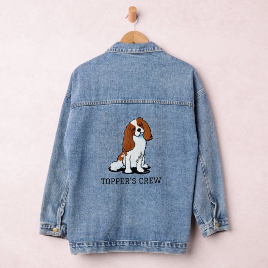KiniArt Cavalier Spaniel Denim Jacket (Hangar)