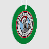 KiniArt Cesky Terrier Kerstmis Ornament (voorkant)