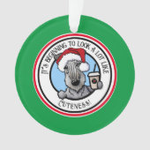 KiniArt Cesky Terrier Kerstmis Ornament (voorkant)