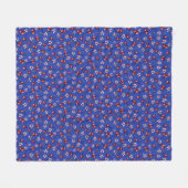 KiniArt Cherries Cherry Blossom Fleece Blanket (Voorkant (Horizontaal))