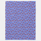 KiniArt Cherries Cherry Blossom Fleece Blanket Deken (Voorkant)