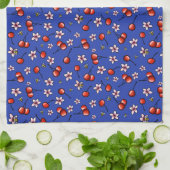 KiniArt Cherries en Blossom Kitchen Towel Theedoek (Gevouwen)