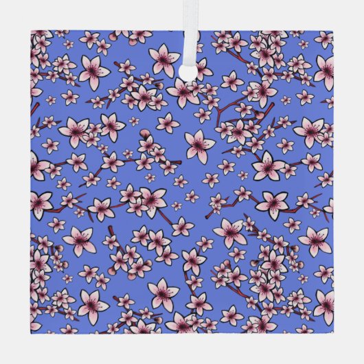 KiniArt Cherry Blossom Glas Ornament (Achterkant)