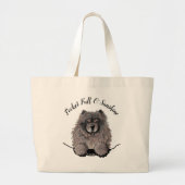 KiniArt Chow Bag Grote Tote Bag (Voorkant)