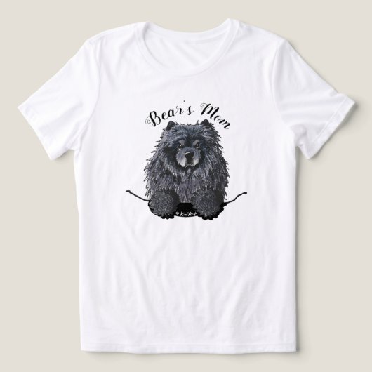 KiniArt Chow Gepersonaliseerd Tri-Blend Shirt (Design voorkant)