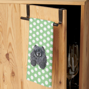 KiniArt Chow Kitchen Towel Theedoek