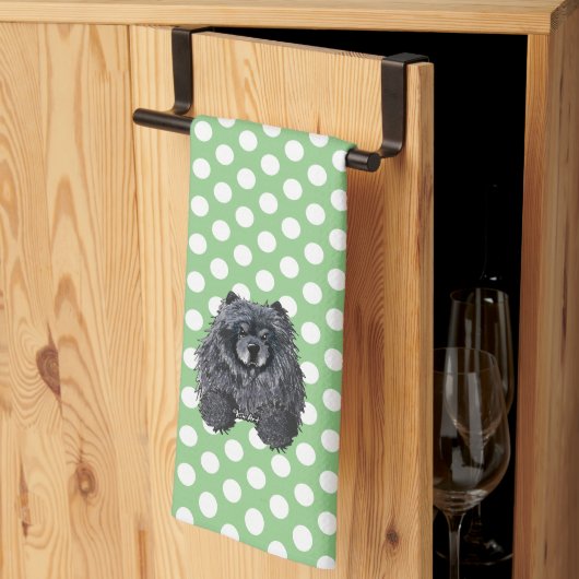 KiniArt Chow Kitchen Towel Theedoek (Derde Gevouwen)