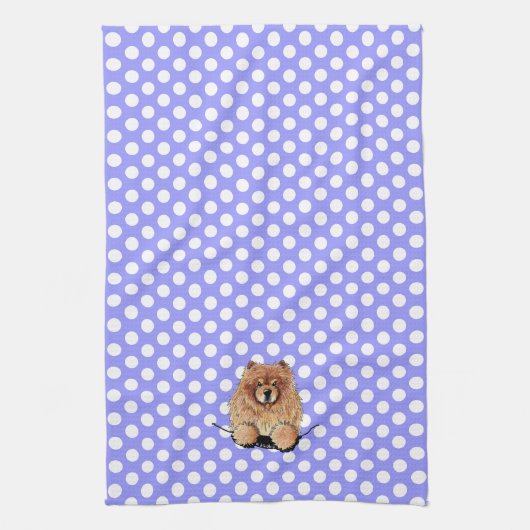 KiniArt Chow Kitchen Towel Theedoek (Verticaal)