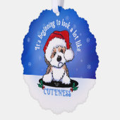KiniArt Christmas Havanese Ornament Kaart (Links)