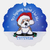 KiniArt Christmas Havanese Ornament Kaart (Voorkant)