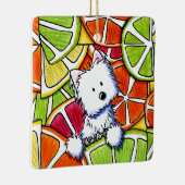 KiniArt Citrus Westie Keramisch Ornament (Rechts)