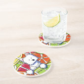 KiniArt Citrus Westie Onderzetter (Zijkant)