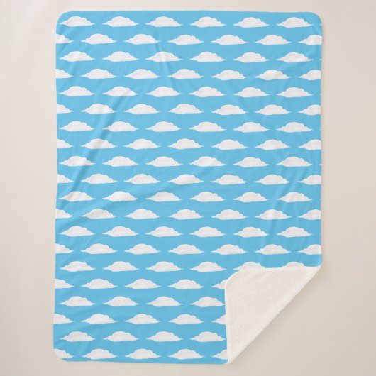 KiniArt Clouds Sherpa Blanket Deken (Voorkant)