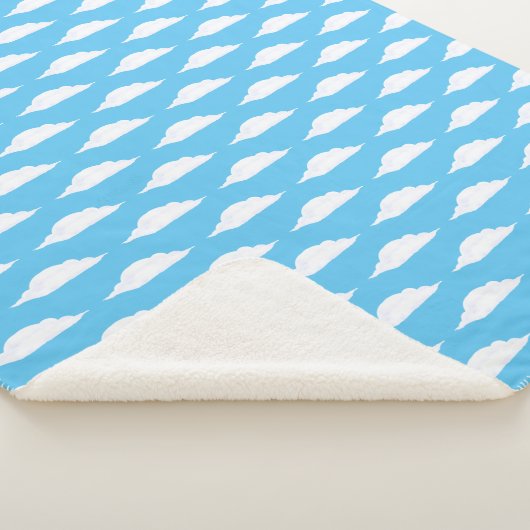 KiniArt Clouds Sherpa Blanket Sherpa Deken (3/4)