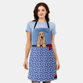 KiniArt Cocker Spaniel All-Over Print Apron Schort (Gedragen)