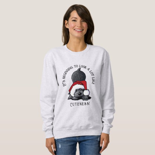 KiniArt Cocker Spaniel kerstshirt Trui (Voorkant volledig)