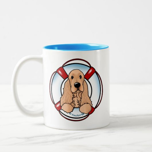 KiniArt Cocker Spaniel Rescue Mok (Links)