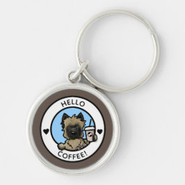 KiniArt Coffee Cairn Terrier Sleutelhanger