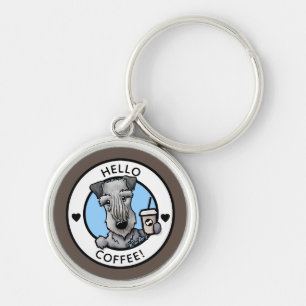 KiniArt Coffee Cesky Terrier Sleutelhanger