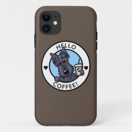 KiniArt Coffee Scottie Hoesje-Mate iPhone Case