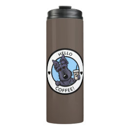 KiniArt Coffee Scottie Thermal Tumbler Thermosbeker