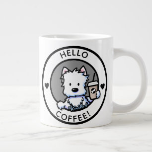 KiniArt Coffee Westie Grote Koffiekop