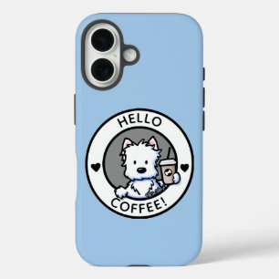 KiniArt Coffee Westie Hoesje-Mate iPhone Case