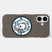 KiniArt Coffee Westie Hoesje-Mate iPhone Case (Achterkant (horizontaal))