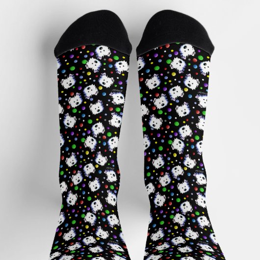 KiniArt Confetti Westie Socks Sokken (Top)