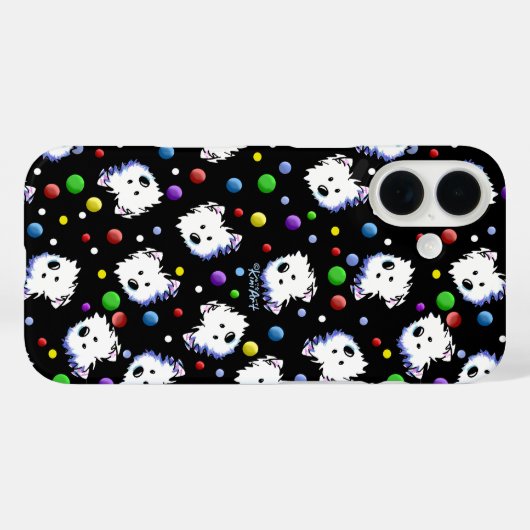 KiniArt Confetti Westies Case-Mate iPhone Case (Achterkant (horizontaal))