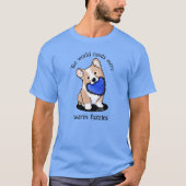 KiniArt Corgi Warme Fuzzies T-shirt (Voorkant)