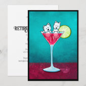 KiniArt Cosmopawlitan Westies Uitnodiging (Voorkant / Achterkant)